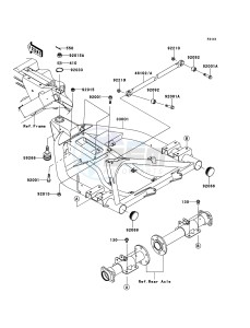 MULE_600 KAF400BFF EU drawing Swingarm