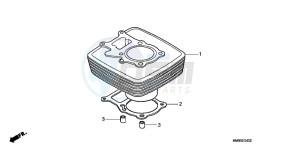 TRX250TEB drawing CYLINDER