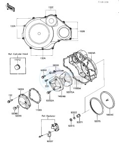 ZL 1000 A [ZL1000 ELIMINATOR] (A1) drawing ENGINE COVERS