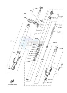 XT1200Z (2BS4) drawing FRONT FORK