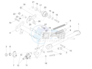 RS 125 REPLICA 4T E4 ABS (EMEA) drawing Central stand