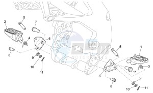 SXV 450 SXV 450-550 STREET LEGAL drawing Foot rests