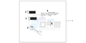 CB600FAC drawing GRIP HEATER(12B)