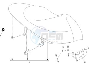 Runner 200 VXR 4t drawing Saddle seats - Tool roll