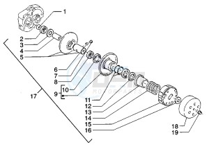 SKIPPER 125-150 drawing Driven pulley