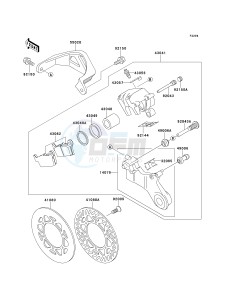 KX 250 L [KX250] (L3) [KX250] drawing REAR BRAKE