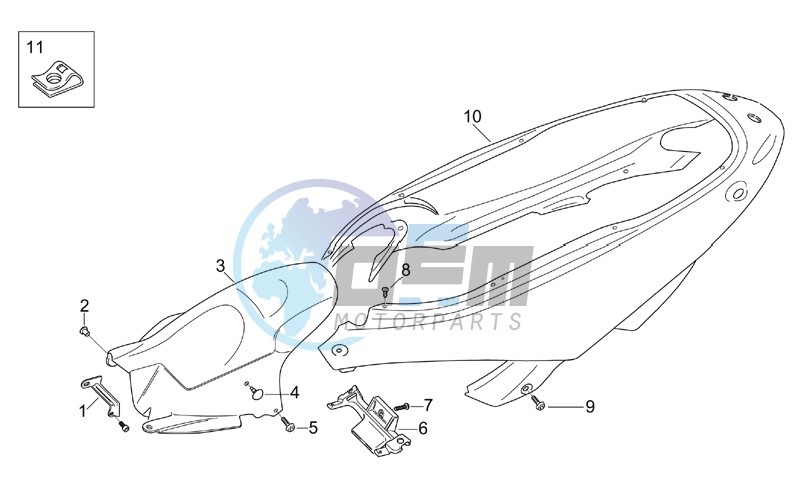 Rear body - Rear fairing