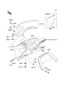 ZRX1200R ZR1200-A5H FR GB XX (EU ME A(FRICA) drawing Cowling