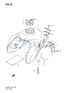 DL650 (E2) V-Strom drawing FUEL TANK (MODEL K7)