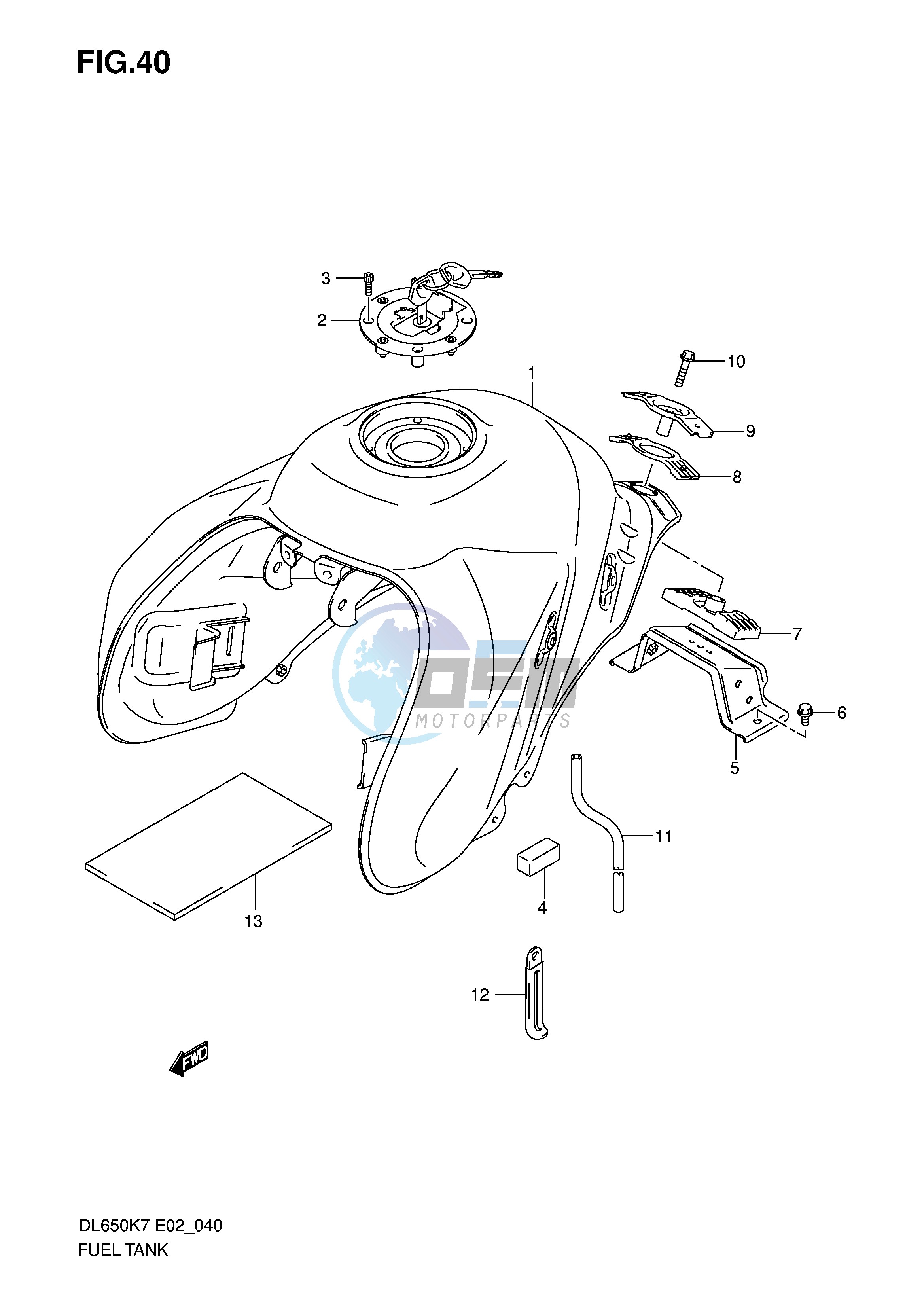 FUEL TANK (MODEL K7)