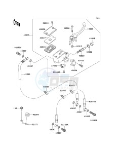 ZR 1000 A [Z1000] (A1-A3) A3 drawing FRONT MASTER CYLINDER