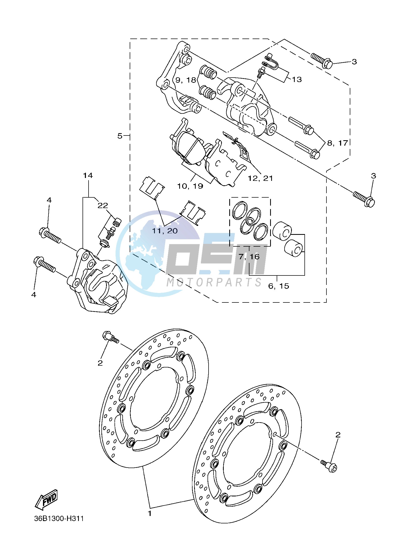 FRONT BRAKE CALIPER