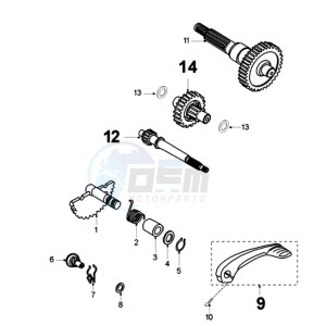 FIGHT 3 E drawing DRIVE SHAFTS / KICKSTARTER