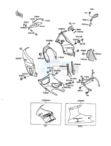 ZX 600 C [NINJA 600R] (C10) [NINJA 600R] drawing COWLING