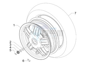 S 50 2T (25 Kmh) B-NL drawing Rear Wheel