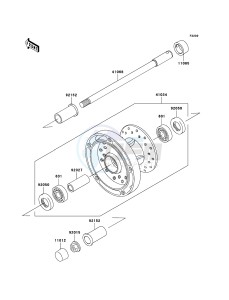 VN900_CLASSIC VN900BBF GB XX (EU ME A(FRICA) drawing Front Hub