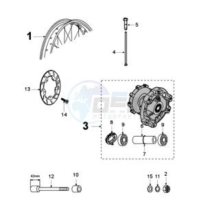 XPS SM EX drawing FRONT WHEEL