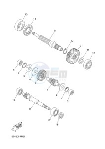 YP400R X-MAX 400 X-MAX (1SDB 1SDB 1SDB) drawing TRANSMISSION