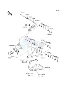 KVF 750 C [BRUTE FORCE 750 4X4I] (C6F-C7F) C7F drawing FRONT SUSPENSION-- JKAVFDC1 6B503253 - - -