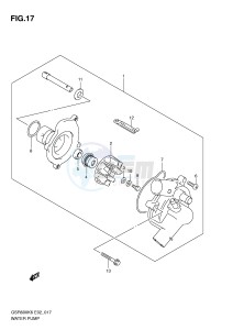 GSR600 (E2) drawing WATER PUMP