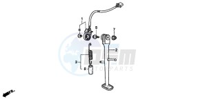 CB600F CB600F drawing STAND