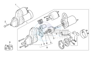 California Vintage 1100 drawing Starter motor