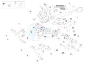 CAPONORD 1200 RALLY E3 ABS (NAFTA) drawing Central stand