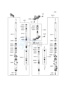 NINJA_250SL_ABS BX250BFSA XX (EU ME A(FRICA) drawing Front Fork