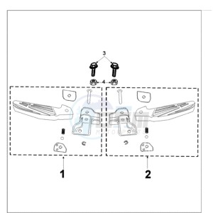 TWEET 125 N drawing FOOT SUPPORT