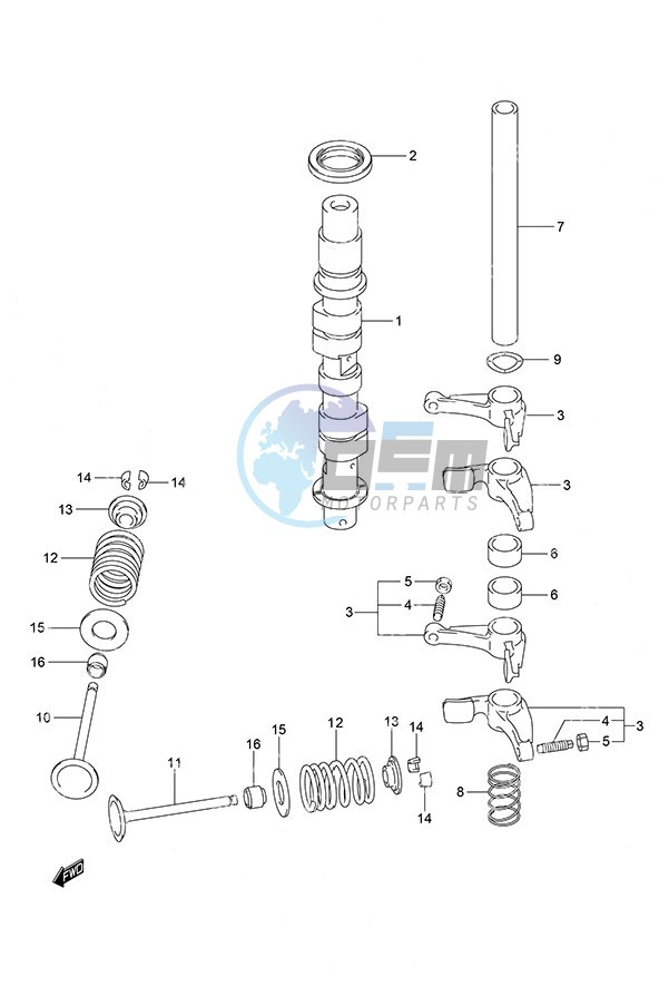 Camshaft Non-Remote Control