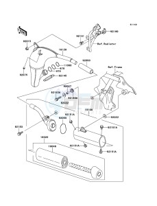 KX85/KX85-<<II>> KX85ADF EU drawing Muffler(s)