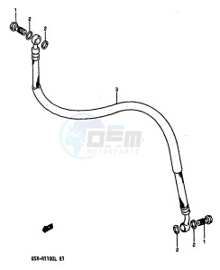 GSX-R1100 (K-L) drawing CLUTCH HOSE