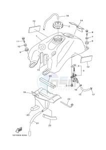 YFM250R YFM25RB RAPTOR 250 (1BTG 1BTH 1BTJ) drawing FUEL TANK