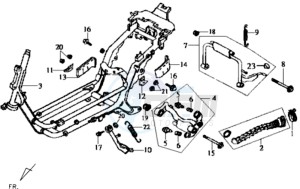 JOYRIDE 125 drawing FRAME