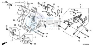 CRF250X9 Europe Direct - (ED / CMF) drawing FRAME BODY