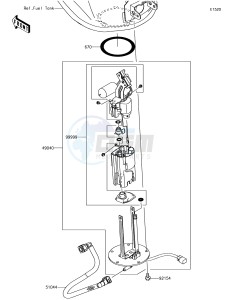 VERSYS 1000 KLZ1000BHF XX (EU ME A(FRICA) drawing Fuel Pump