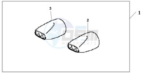 GL1800A Korea - (KO) drawing OVAL TAIL EXHAUST FINISHER