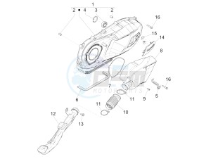 LIBERTY 150 150 IGET 4T 3V IE ABS (NAFTA) drawing Crankcase cover - Crankcase cooling