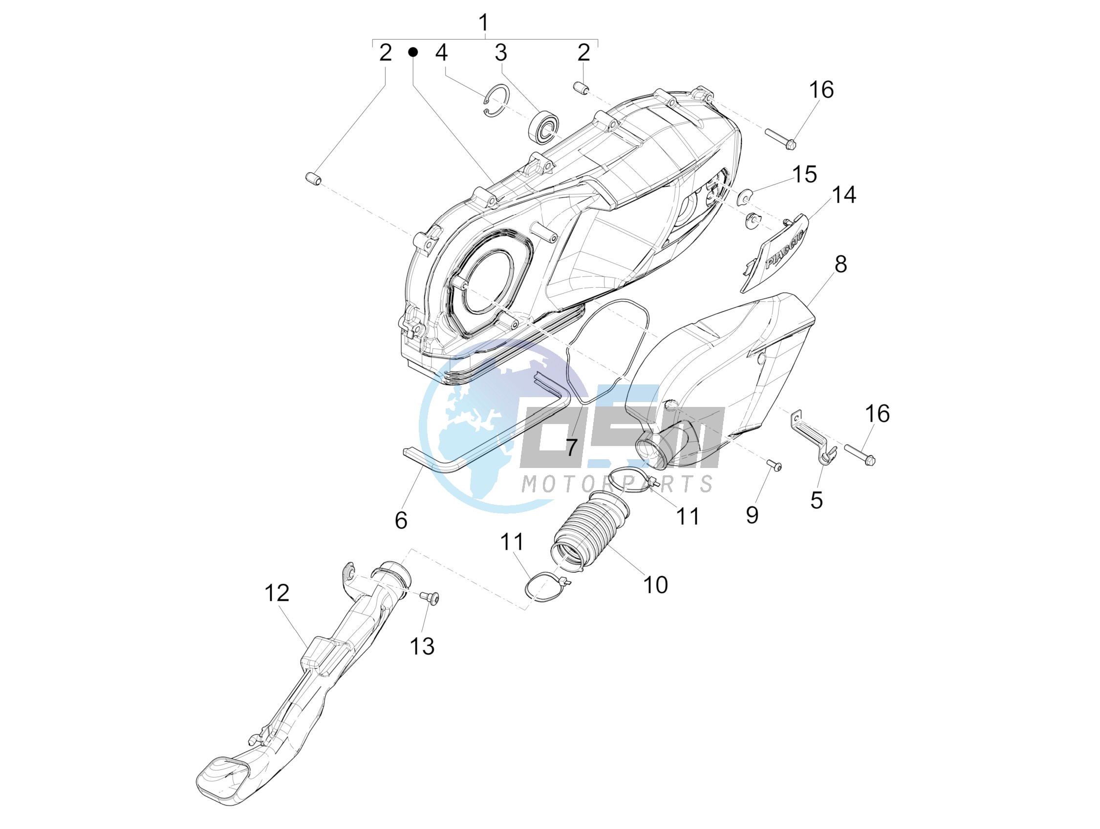 Crankcase cover - Crankcase cooling