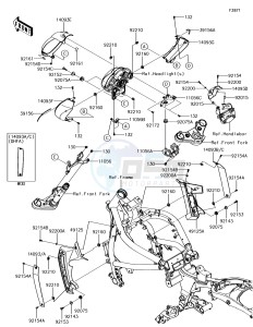 VULCAN S ABS EN650DHF XX (EU ME A(FRICA) drawing Cowling