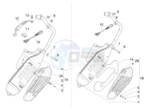 LX 125 4T 3V IGET NOABS E3-E4 (APAC) drawing Silencer