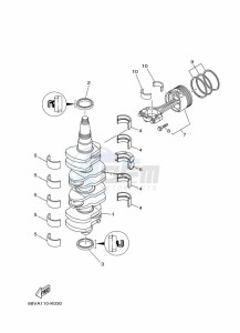 F115AETL drawing CRANKSHAFT--PISTON