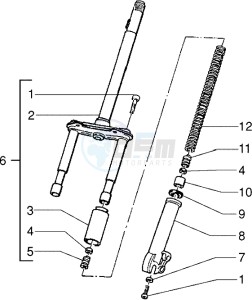 Zip 50 drawing Steering column