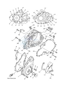 YFM700R YFM70RSBJ RAPTOR 700 (2LSE) drawing CRANKCASE COVER 1