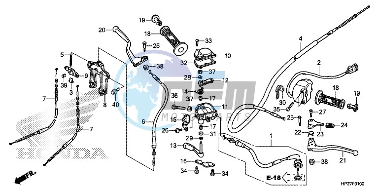 HANDLE LEVER/SWITCH/CABLE