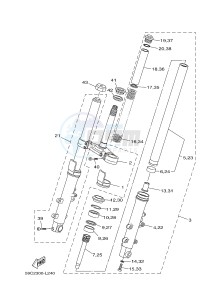 XP500A T-MAX T-MAX 500 (59CD) drawing FRONT FORK