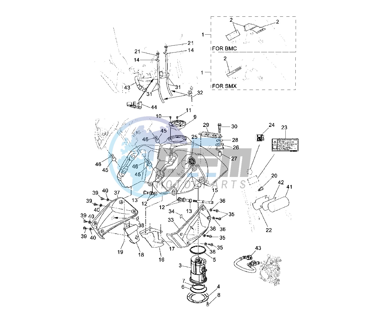 FUEL TANK D8-D9