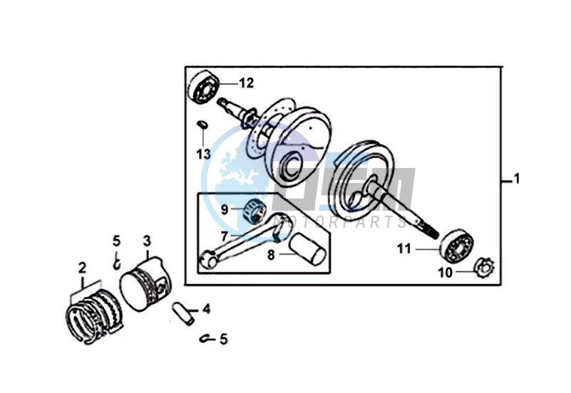 CRANKSHAFT / PISTON / PISTON RING