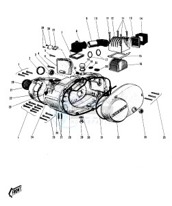 G31 M [CENTURION] (-M) 100 [CENTURION] drawing ENGINE COVERS_AIR CLEANER