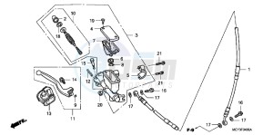 CRF450XD CRF450X Europe Direct - (ED) drawing FR. BRAKE MASTER CYLINDER